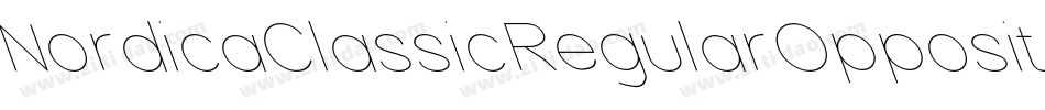 NordicaClassicRegularOppositeObliqueOutline-32XG字体转换