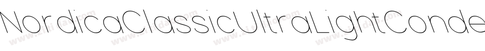 NordicaClassicUltraLightCondensedOppositeOblique-qqXl字体转换