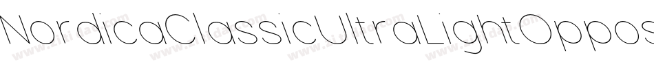 NordicaClassicUltraLightOppositeOblique-zqya字体转换