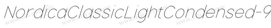 NordicaClassicLightCondensed-9PGZ字体转换