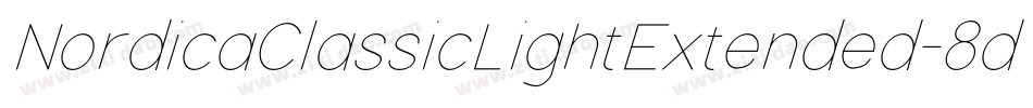 NordicaClassicLightExtended-8dgZ字体转换