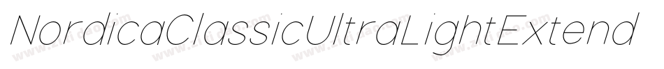 NordicaClassicUltraLightExtended-VJP6字体转换