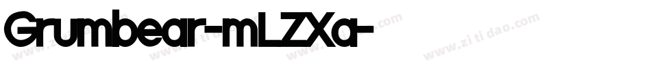 Grumbear-mLZXa字体转换