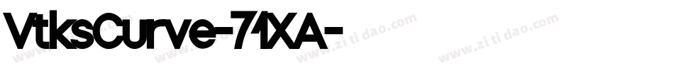 VtksCurve-71XA字体转换 VtksCurve-71XA字体转换