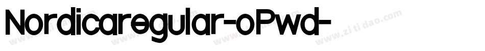 Nordicaregular-oPwd字体转换