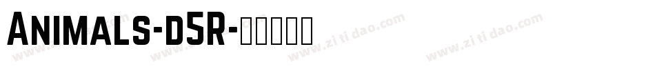 Animals-d5R字体转换