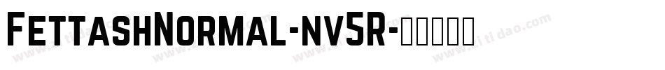 FettashNormal-nv5R字体转换