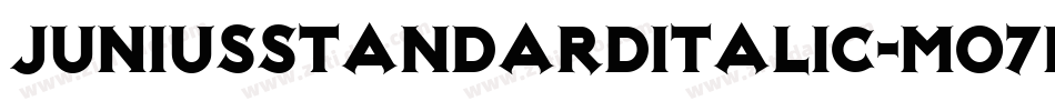 JuniusstandardItalic-MO7n字体转换