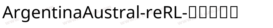 ArgentinaAustral-reRL字体转换
