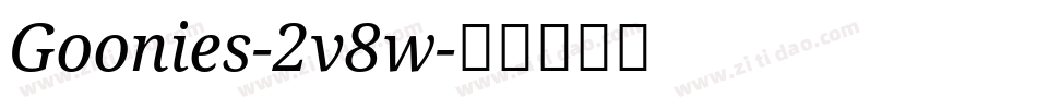 Goonies-2v8w字体转换