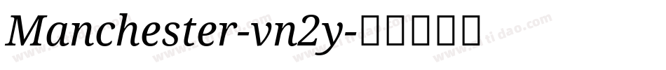 Manchester-vn2y字体转换