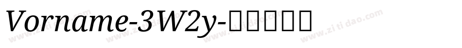 Vorname-3W2y字体转换 Vorname-3W2y字体转换