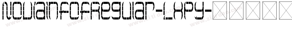 NoviaInfofRegular-Lxpy字体转换