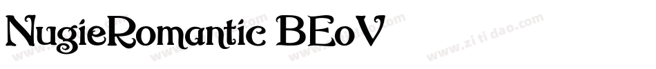 NugieRomantic-BEoV字体转换