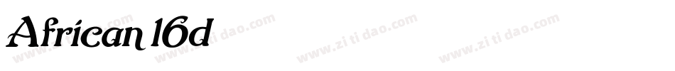 African-l6d字体转换