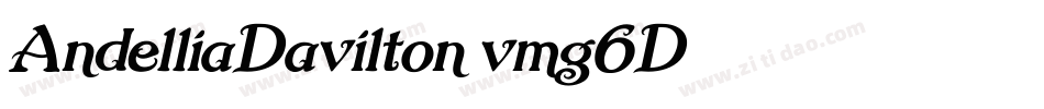 AndelliaDavilton-vmg6D字体转换