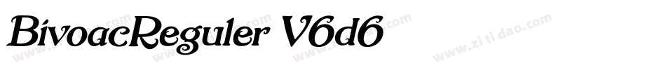 BivoacReguler-V6d6字体转换