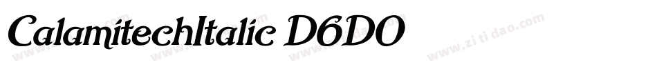 CalamitechItalic-D6D0字体转换