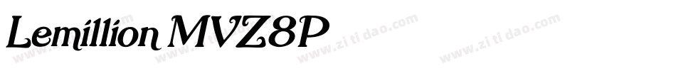 Lemillion-MVZ8P字体转换