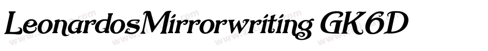 LeonardosMirrorwriting-GK6D字体转换