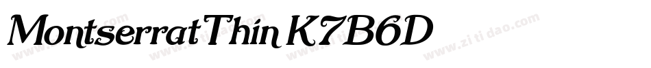 MontserratThin-K7B6D字体转换