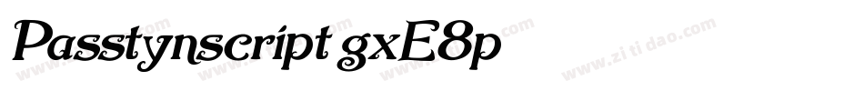 Passtynscript-gxE8p字体转换