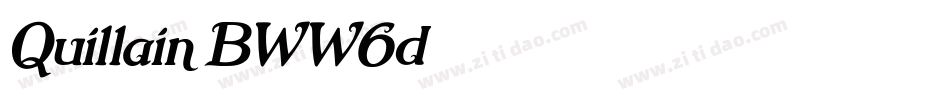 Quillain-BWW6d字体转换