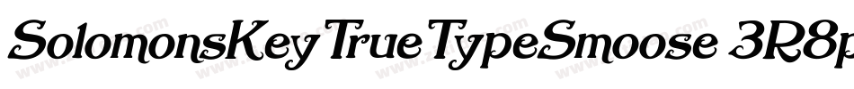 SolomonsKeyTrueTypeSmoose-3R8p字体转换