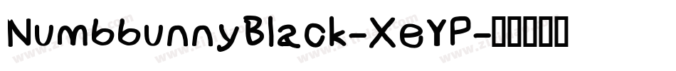 NumbbunnyBlack-XeYP字体转换
