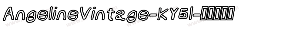 AngelineVintage-KY5l字体转换