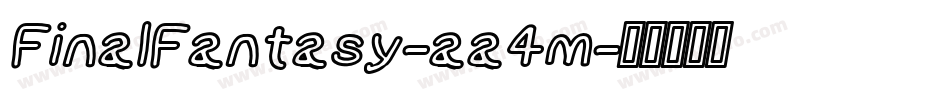 FinalFantasy-aa4m字体转换
