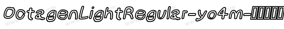 OctagenLightRegular-yo4m字体转换