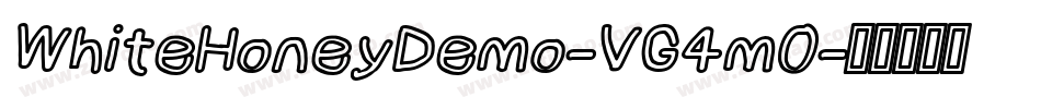 WhiteHoneyDemo-VG4m0字体转换