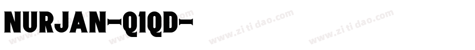 Nurjan-q1qd字体转换