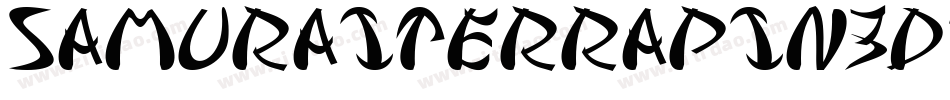 SamuraiTerrapin3DItalic-yWa3字体转换