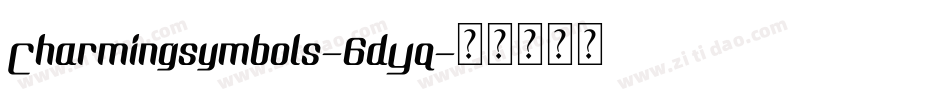 Charmingsymbols-6dYq字体转换