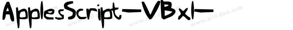 ApplesScript-VBxl字体转换