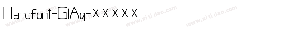 Hardfont-GlAq字体转换