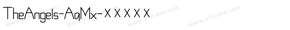 TheAngels-AqMx字体转换