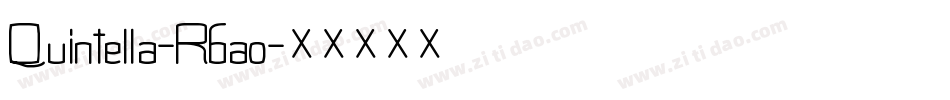Quintella-R6ao字体转换