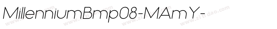 MillenniumBmp08-MAmY字体转换