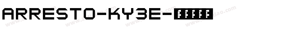 Arresto-KY3e字体转换
