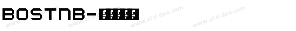 BOSTNB字体转换