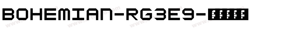 Bohemian-rg3E9字体转换