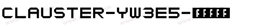 Clauster-yw3e5字体转换