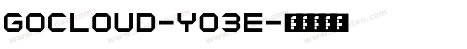 GoCloud-yO3e字体转换