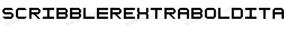 ScribblerExtraboldItalic-DK0x字体转换