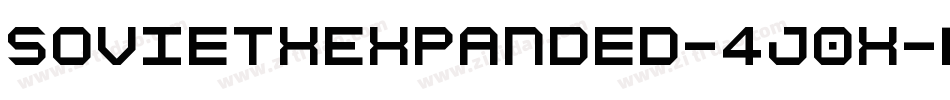 SovietXExpanded-4J0x字体转换 SovietXExpanded-4J0x字体转换