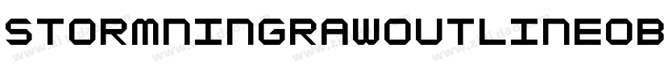 StormningRawOutlineOblique-1M3e字体转换