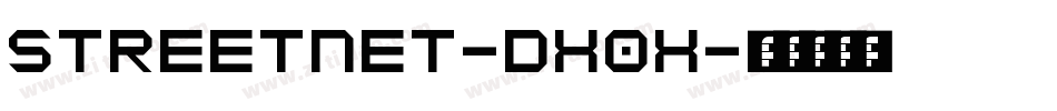 StreetNet-dx0X字体转换